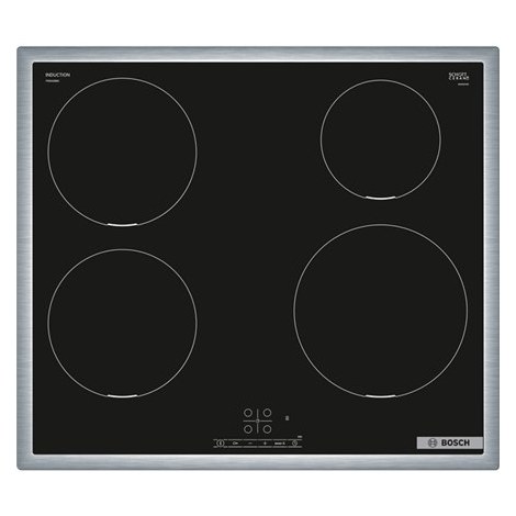 Bosch | PIE645BB5E Series 4 | Hob | Induction | Number of burners/cooking zones 4 | Touch | Timer | Black